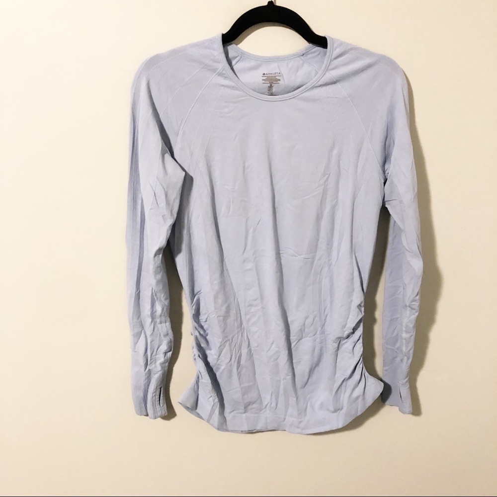 Athleta long sleeve‎ lightweight running top light purple medium
